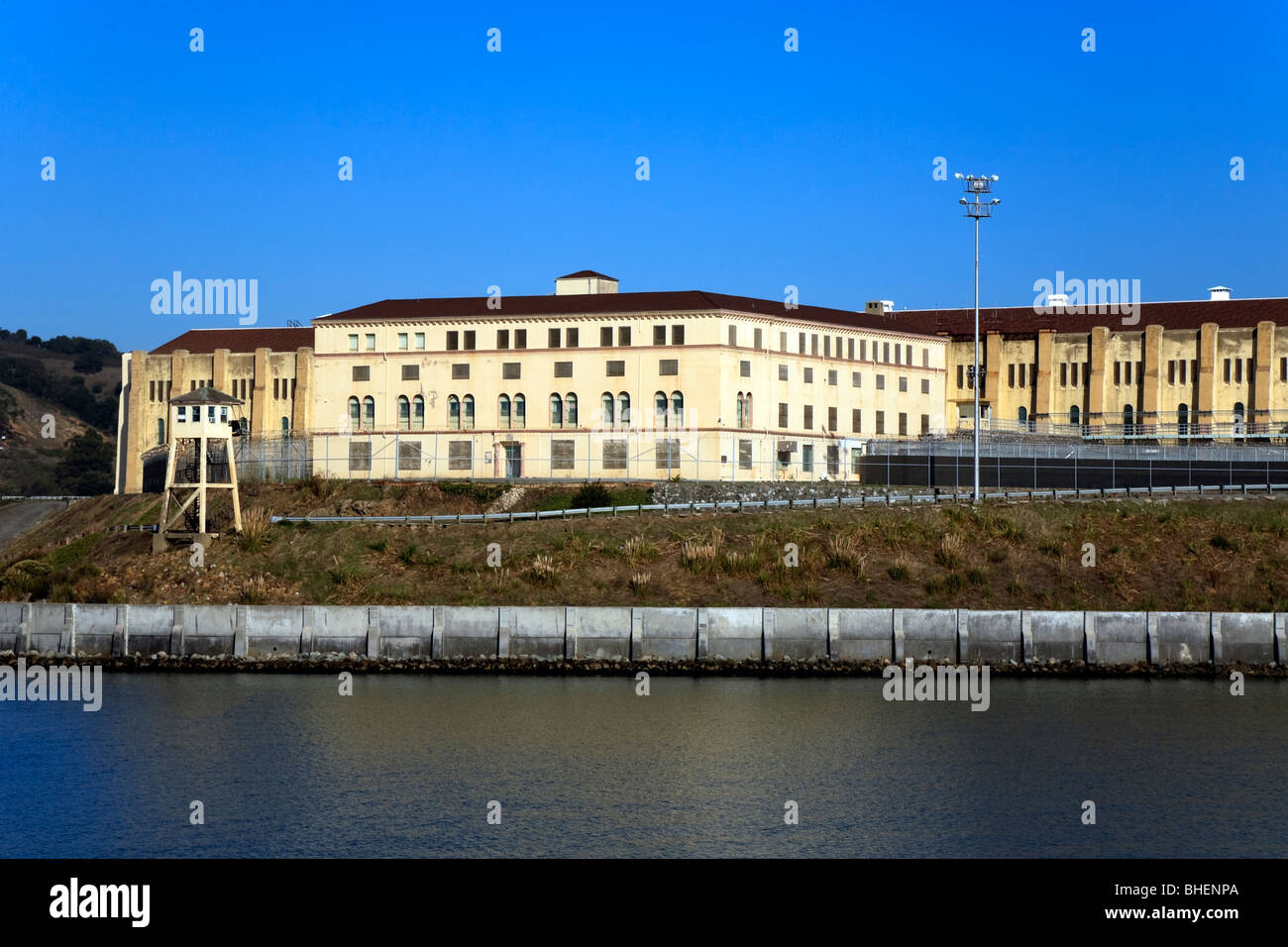 San Quentin Gefängnis, Punkt San Quentin, Nord-Kalifornien, USA. Stockfoto