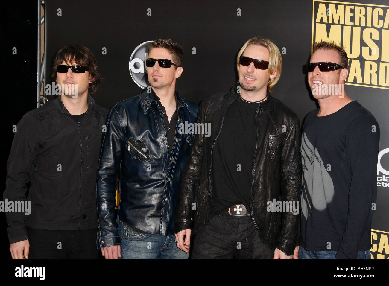 NICKELBACK 2008 AMERICAN MUSIC AWARDS DOWNTOWN LOS ANGELES CA USA 23. November 2008 Stockfoto