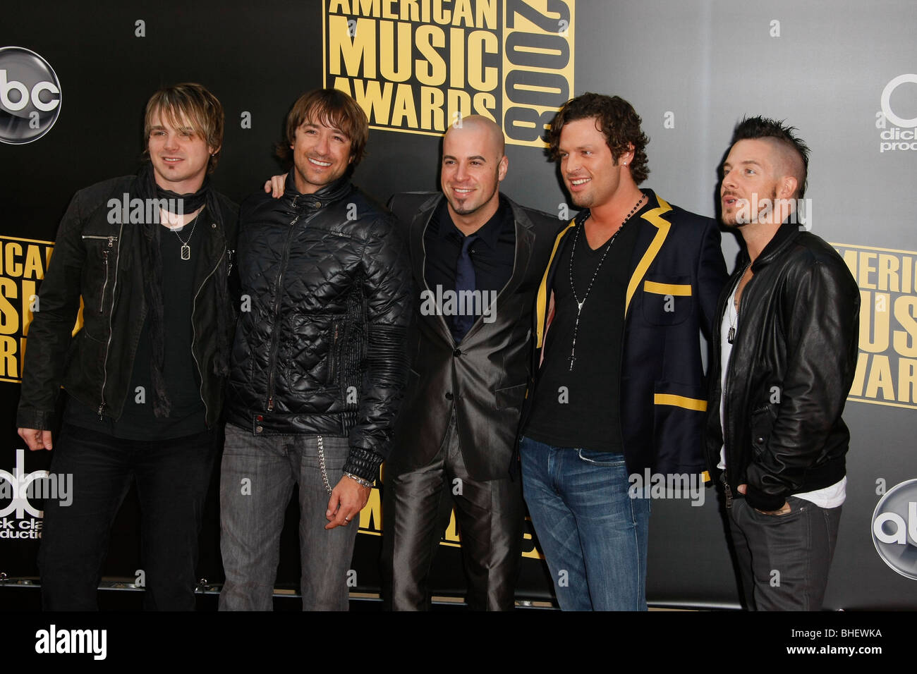 DAUGHTRY 2008 AMERICAN MUSIC AWARDS DOWNTOWN LOS ANGELES CA USA 23. November 2008 Stockfoto