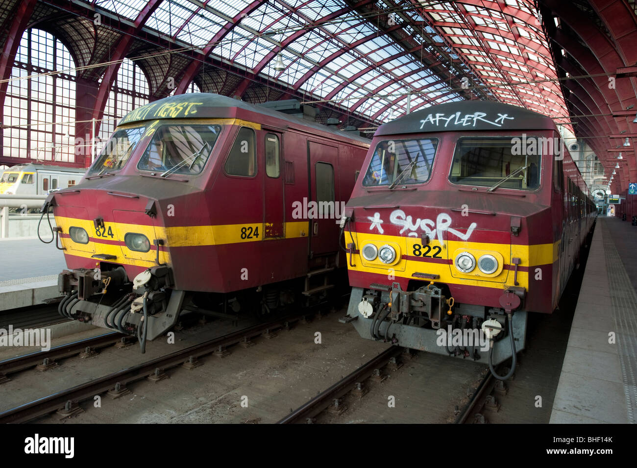 Hauptbahnhof Antwerpen in Belgien Stockfoto