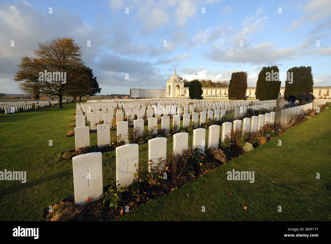 Belgien, Tyne Cot: Tyne Cot Denkmal für die fehlenden Stockfoto