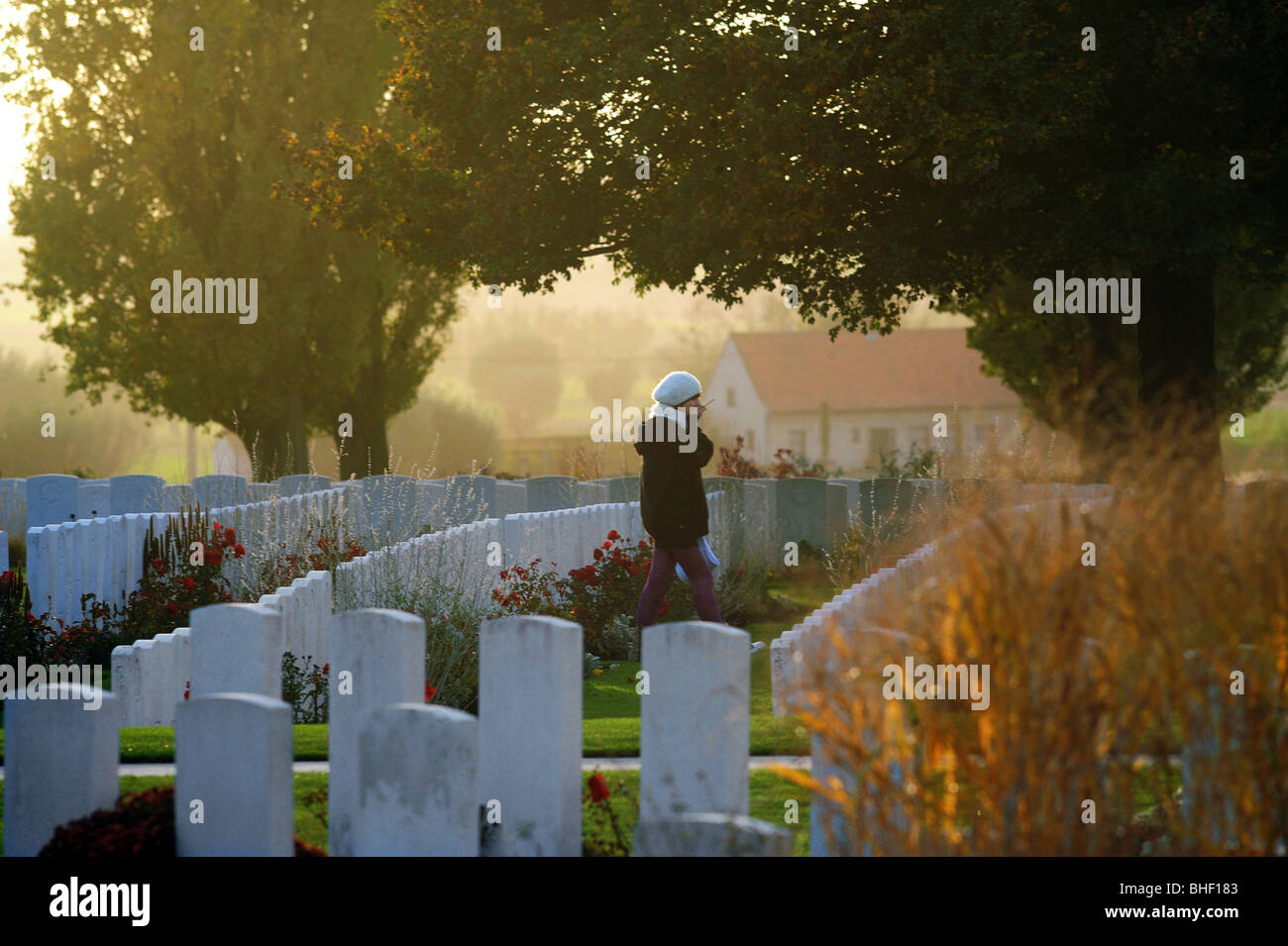 Belgien, Tyne Cot: Tyne Cot Denkmal für die fehlenden Stockfoto