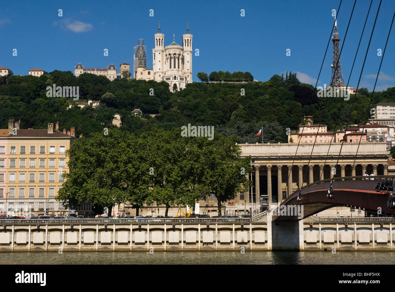 Quai Saint - Antoine, Brücke, Lyon, Frankreich. Stockfoto