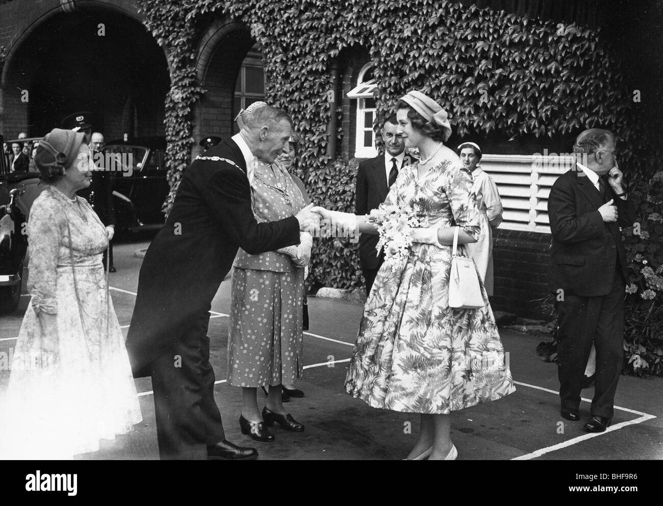 Besuch von Prinzessin Alexandra 1956, York, Yorkshire. Artist: Unbekannt Stockfoto
