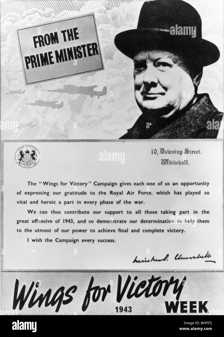 Flügel für Sieg Woche Plakat, 1943. Artist: Unbekannt Stockfoto