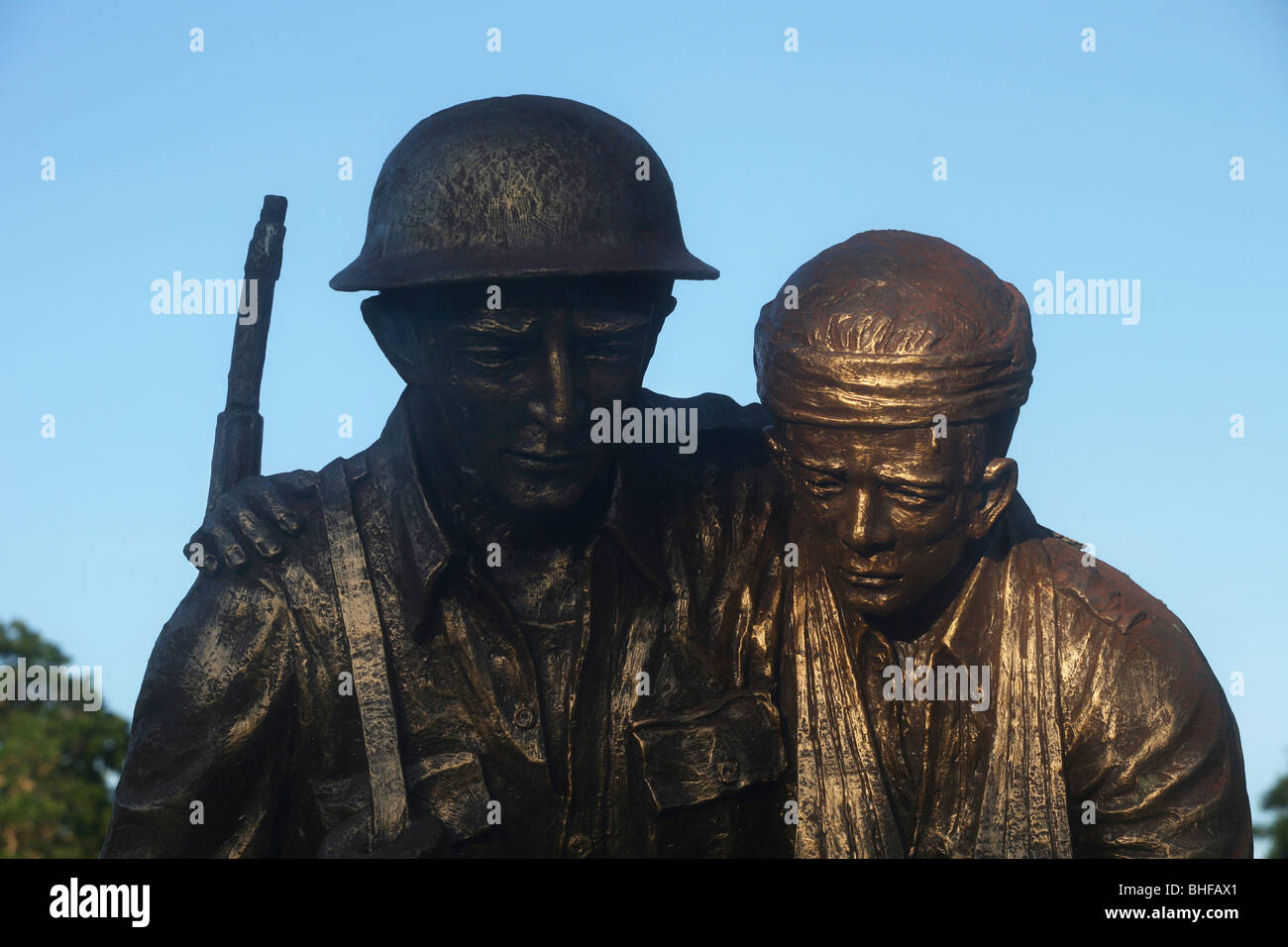 Detail der ein Krieg-Denkmal, Insel Corregidor, Bucht von Manila, Philippinen, Asien Stockfoto
