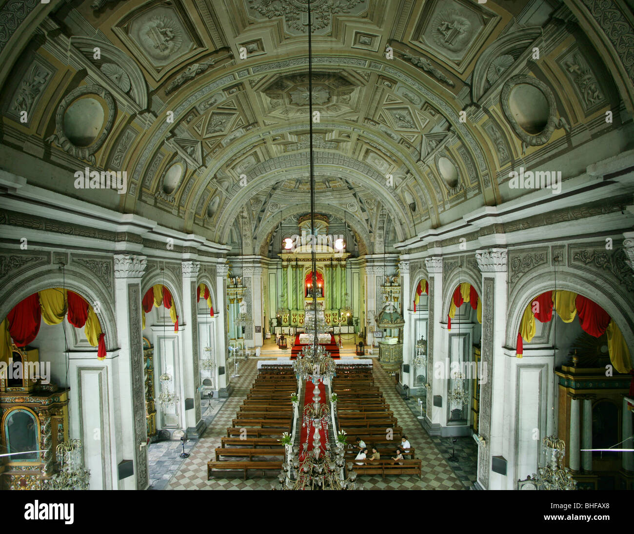 Innenansicht des San Agustin Kirche im Stadtteil Intramuros, Manila, Luzon Island Stockfoto