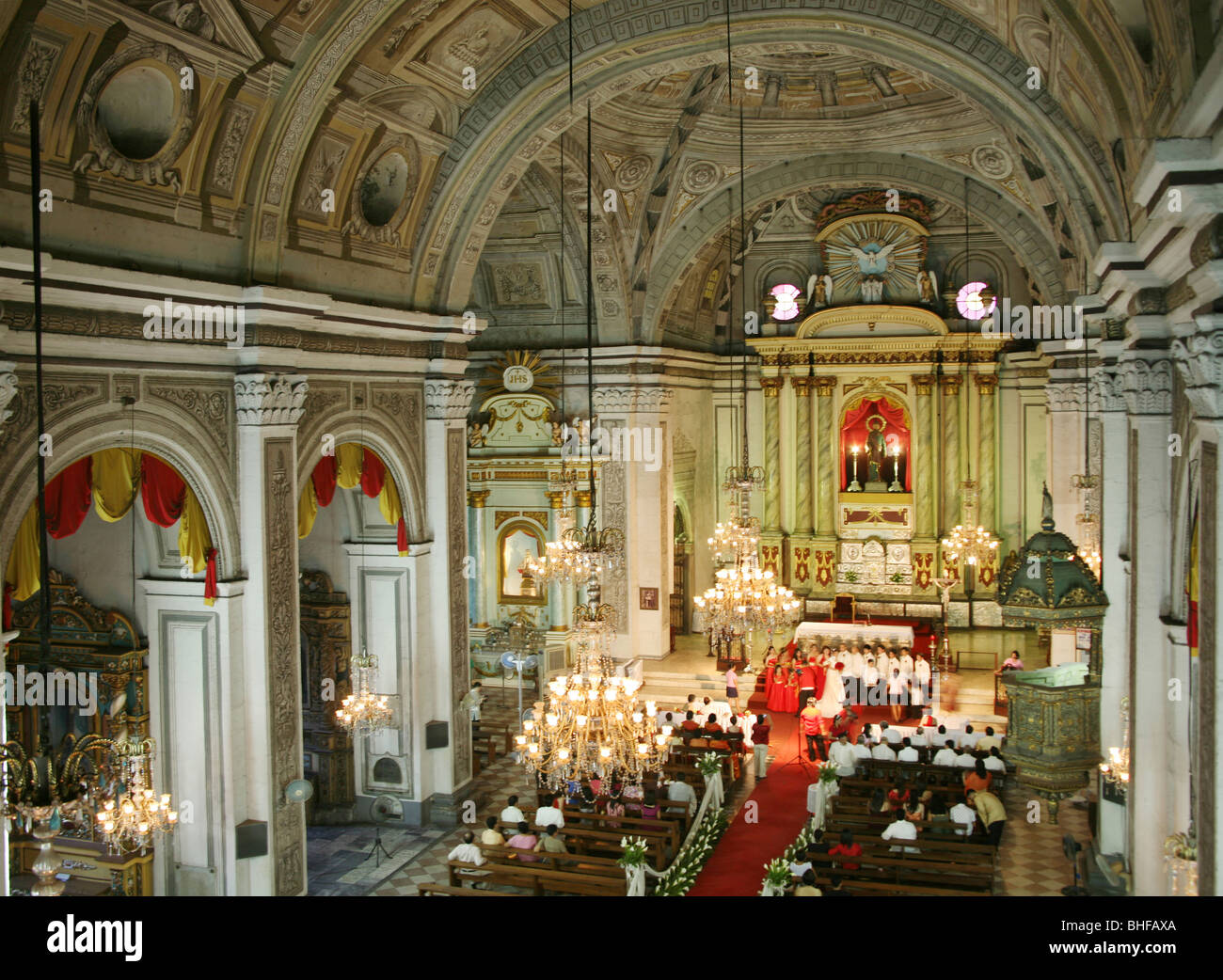 Innenansicht des San Agustin Kirche im Stadtteil Intramuros, Manila, Luzon Island Stockfoto
