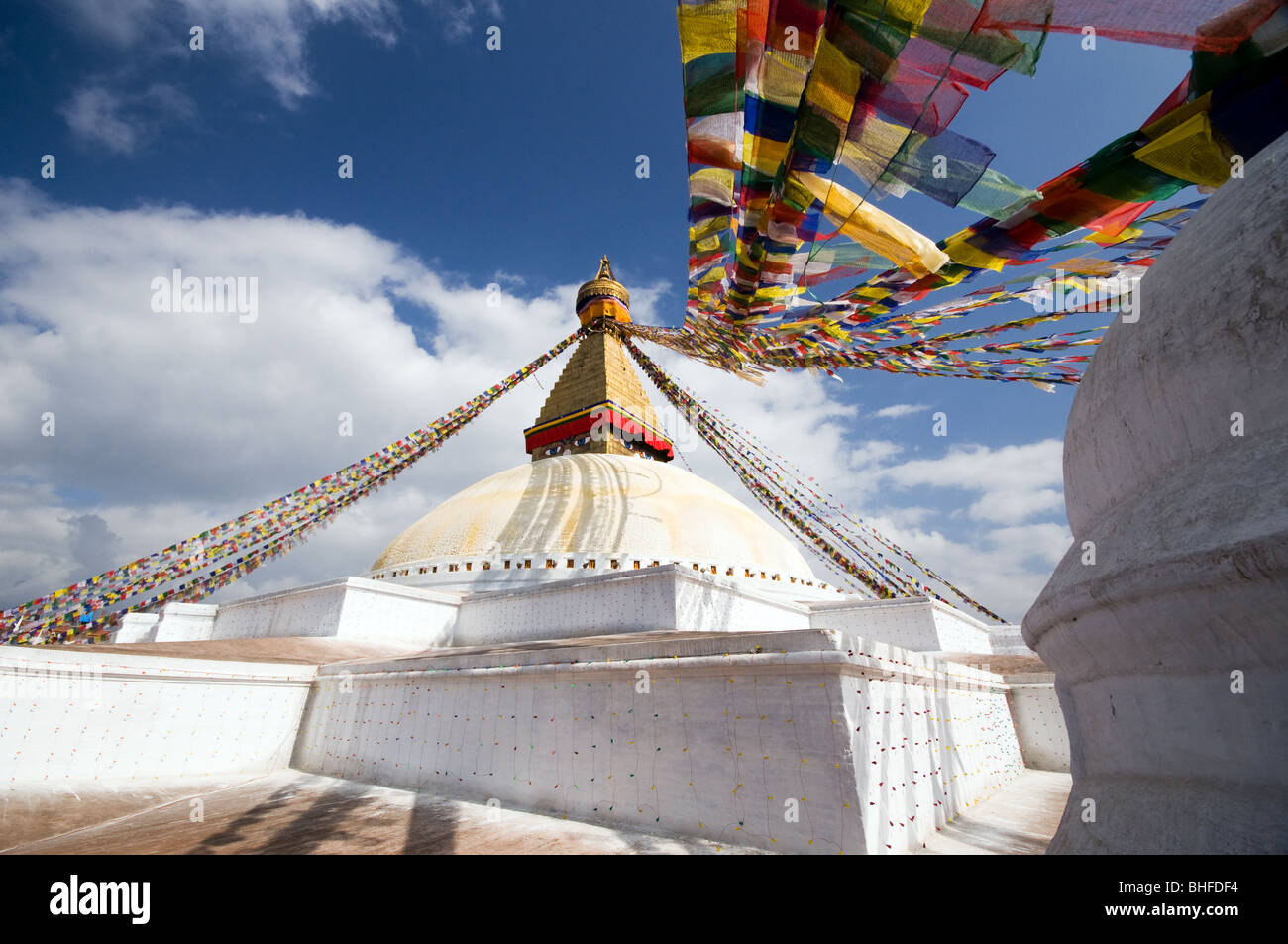 Bodhnath Stupa, Kathmandu, Nepal Stockfoto