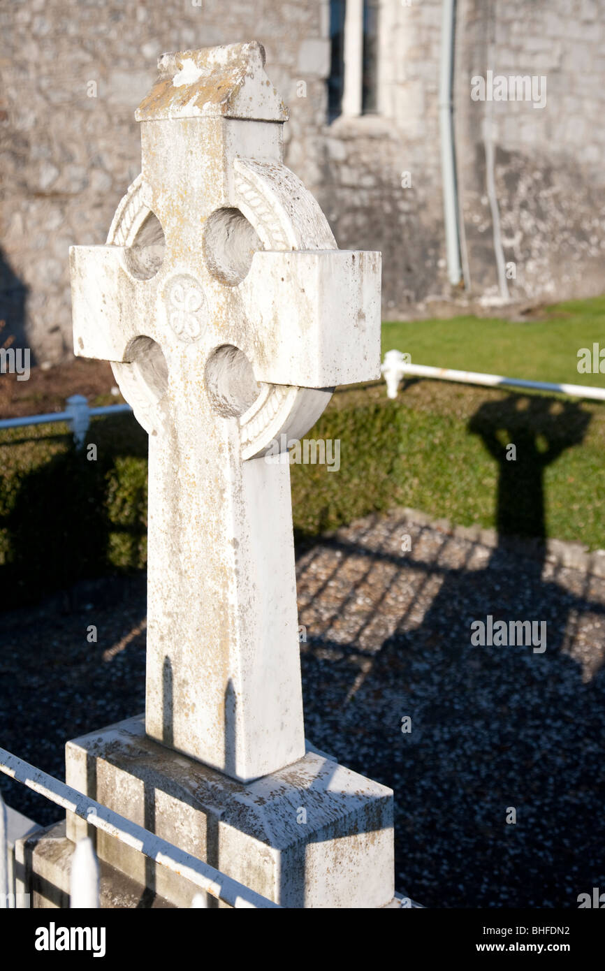 Keltisches Kreuz, Adare Village, Irland Stockfoto