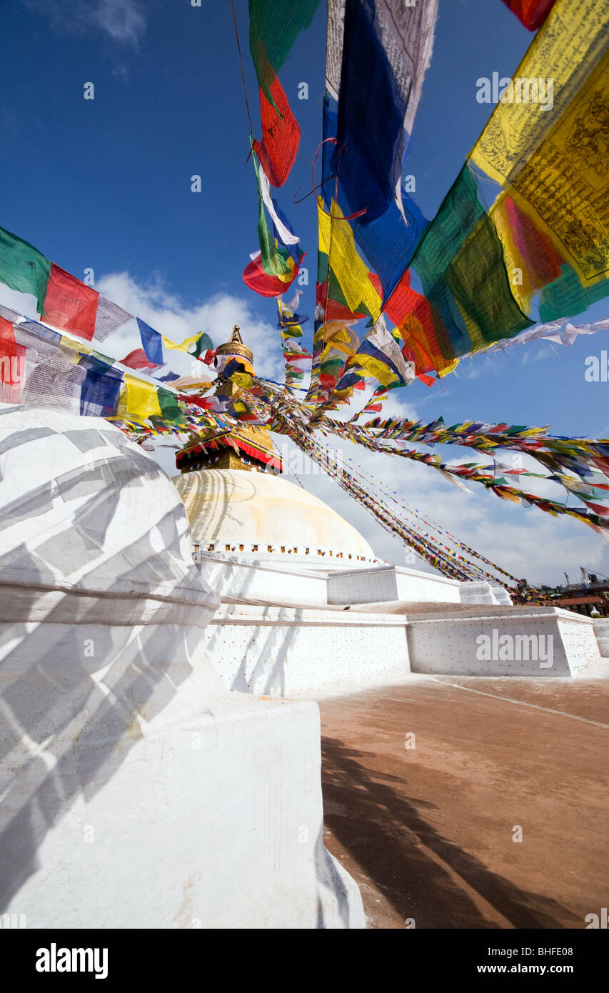 Bodhnath Stupa, Kathmandu, Nepal Stockfoto