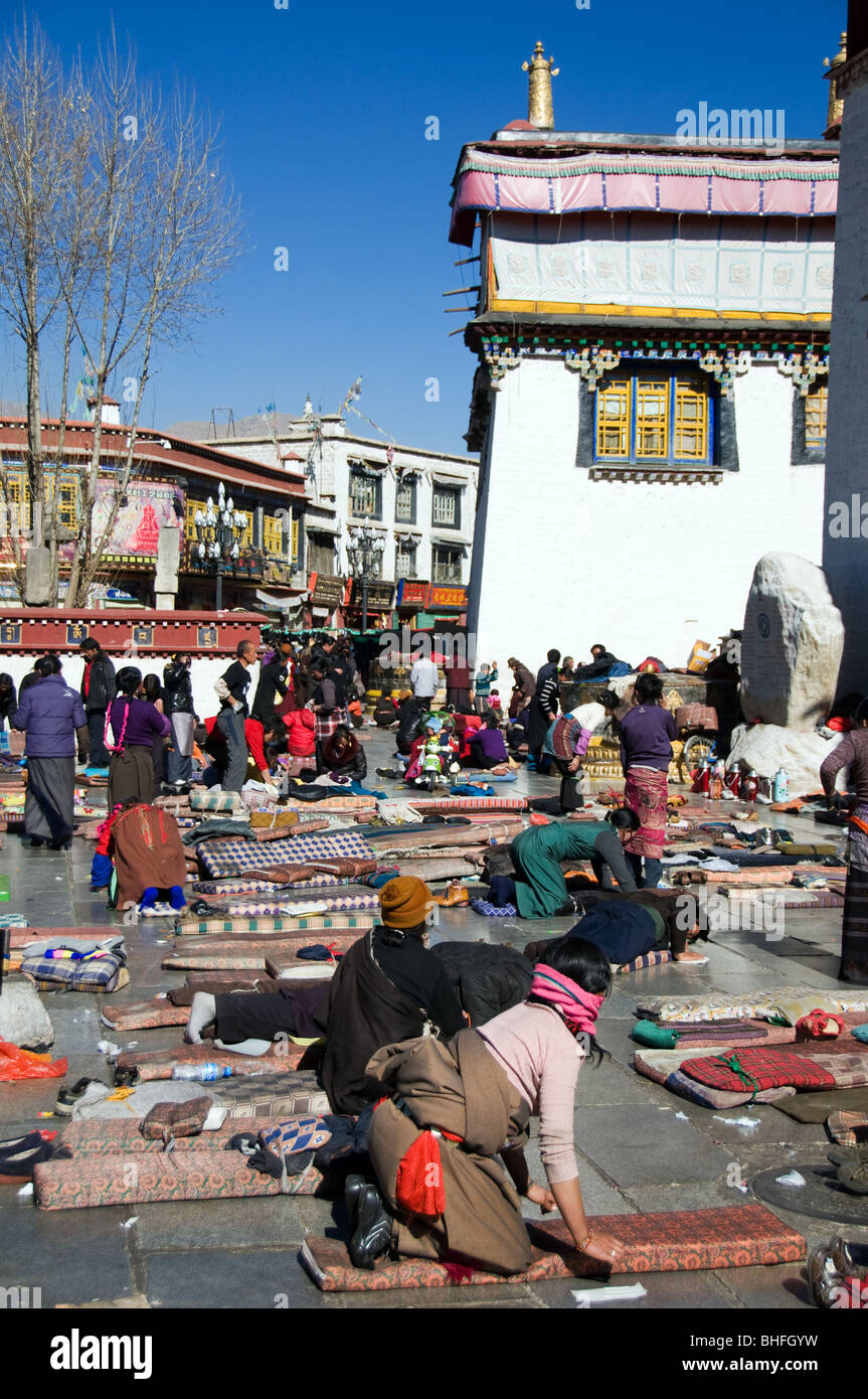 Barkhor Schaltung, Lhasa, Tibet Stockfoto