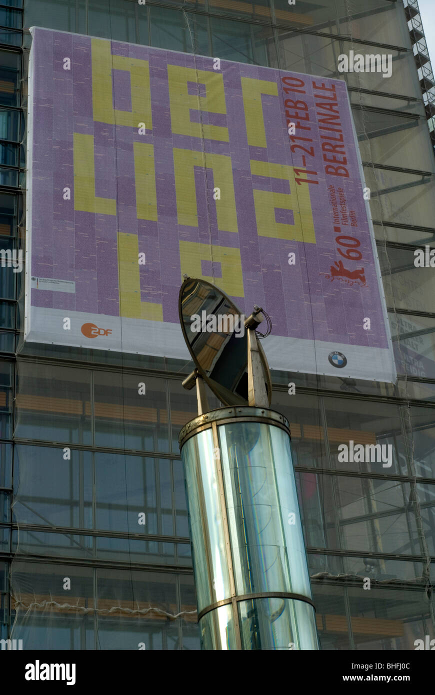 60. Berlinale film Festival 2010 Plakat am Potsdamer Platz, Berlin Deutschland Stockfoto