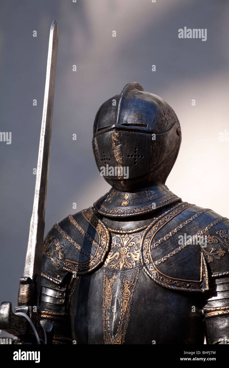 Ritterrüstung am Bodensee (Bodensee), Deutschland Stockfoto