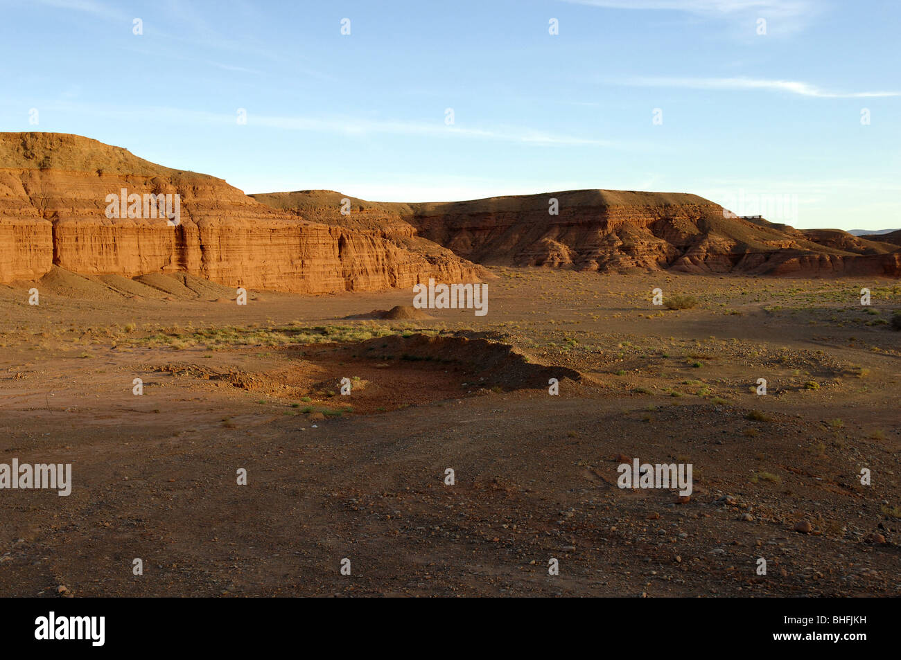 Ein Blick auf die Wüste Sahara Stockfoto