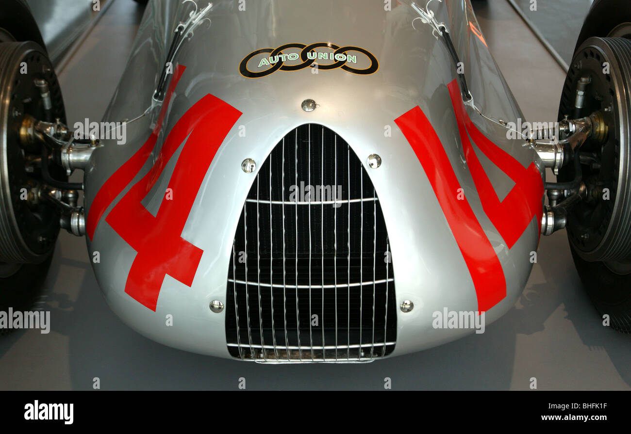 1939-Auto Union D-Typ Grand-Prix-Wagen Stockfoto