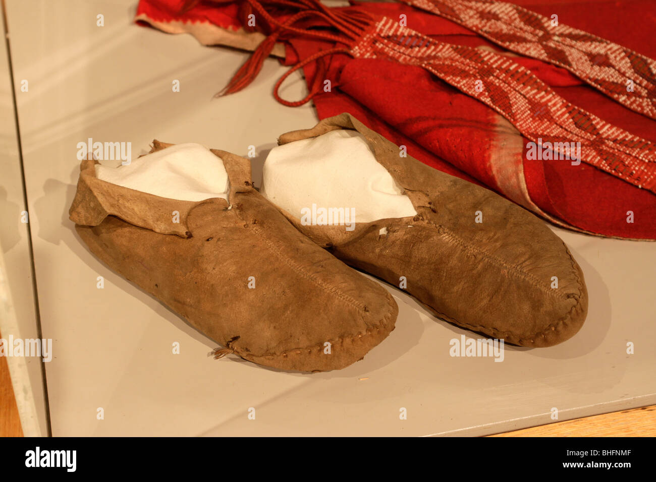 Indianische Kleidung auf dem display Stockfoto