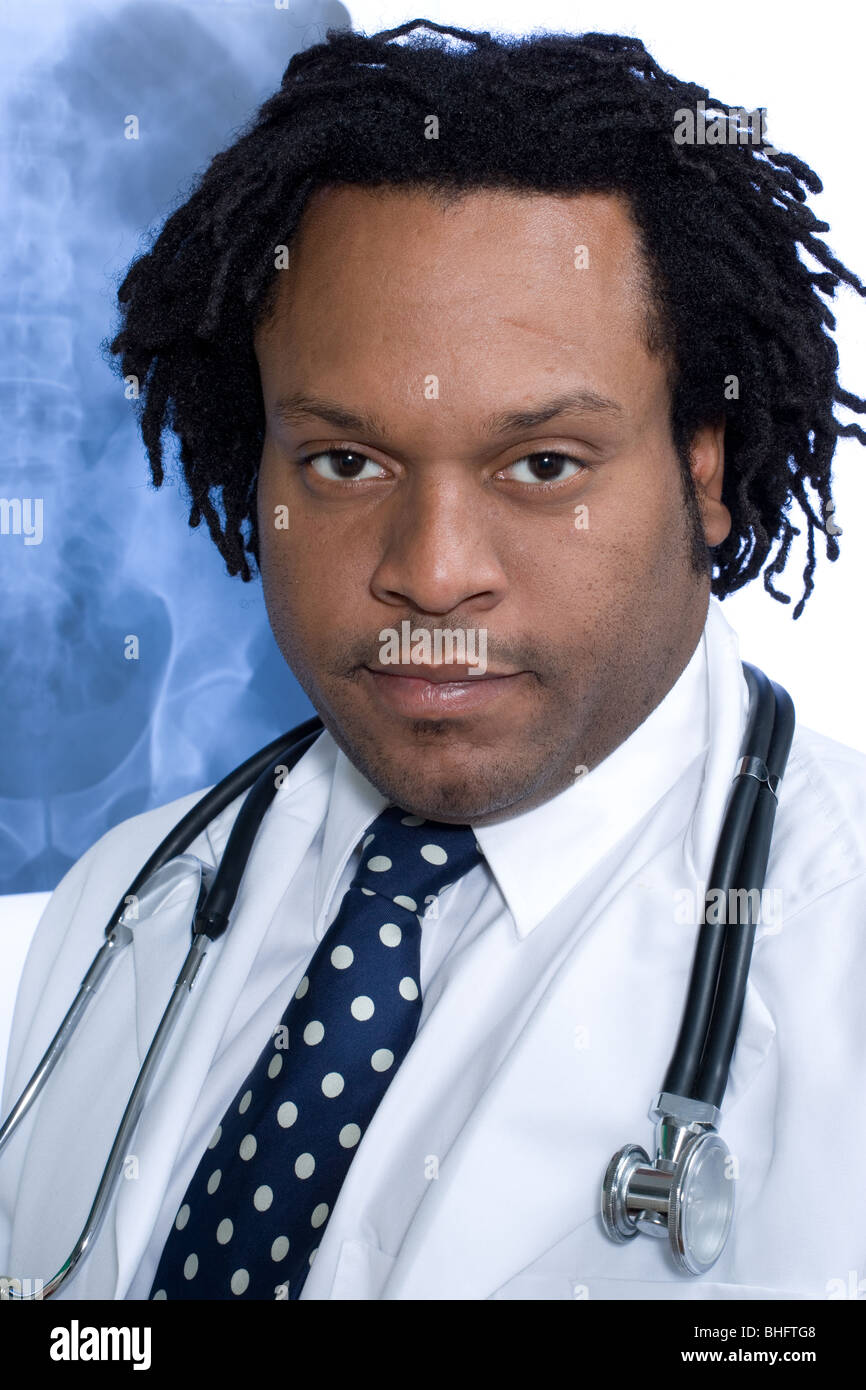 Porträt eines jungen männlichen Arztes. 523-1996.jpg Stockfoto