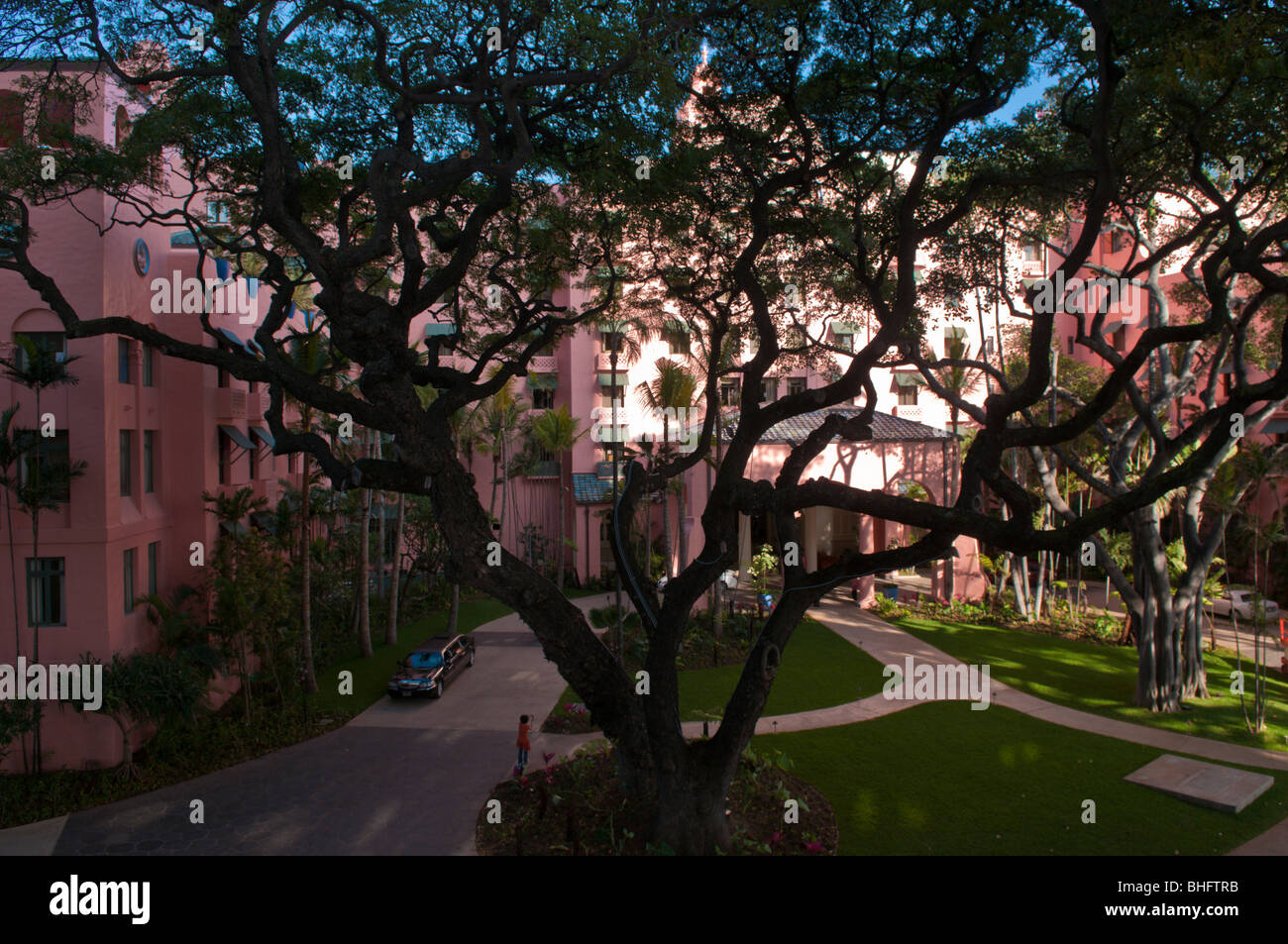 Royal Hawaiian Hotel, Waikiki, Oahu, Hawaii Stockfoto