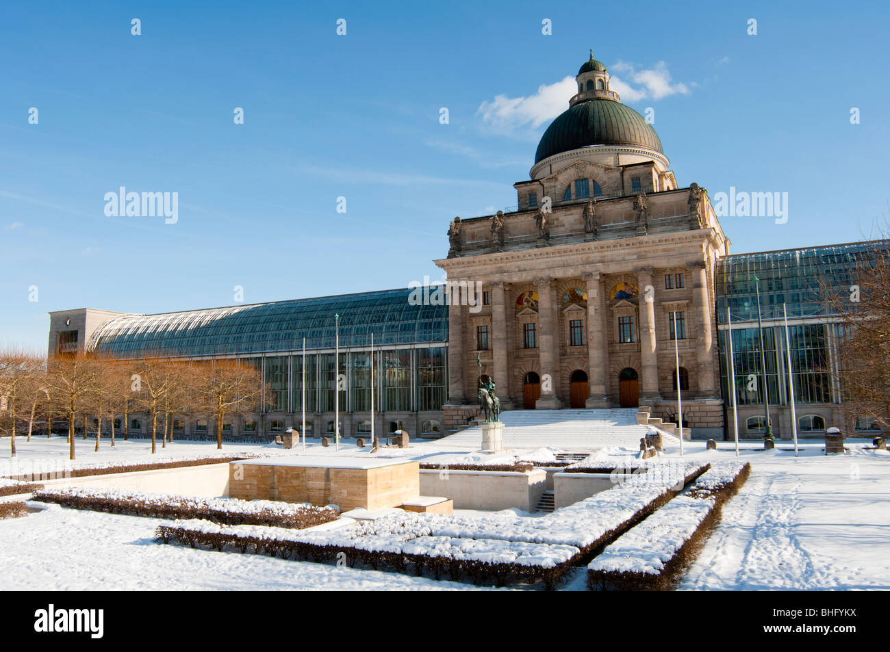 Bayerische Staatskanzlei in München, Deutschland. Stockfoto