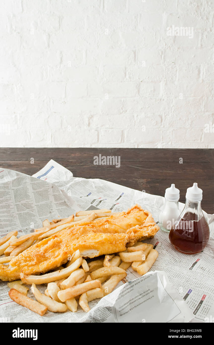 Fish &amp; chips Stockfoto