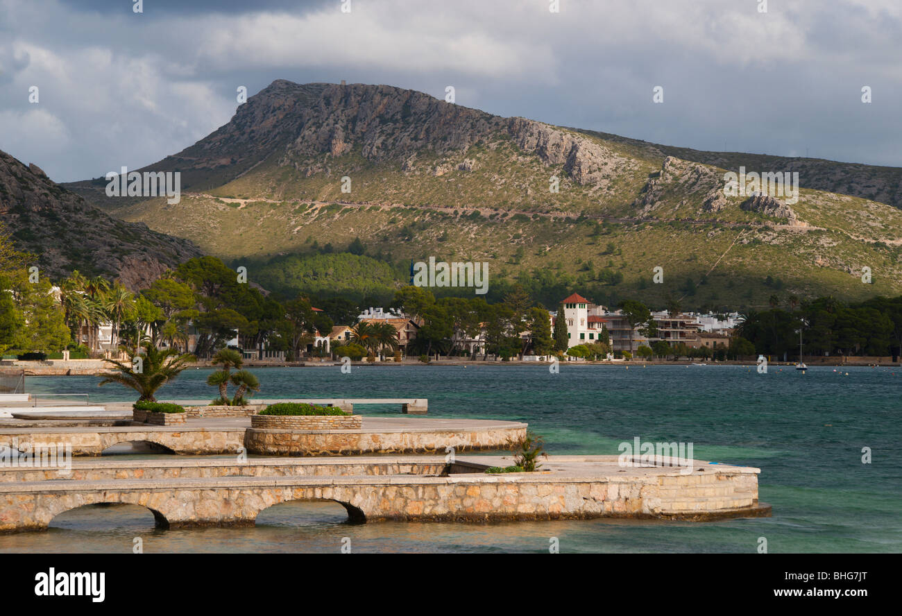 Mallorca Port de Pollenca Stockfoto