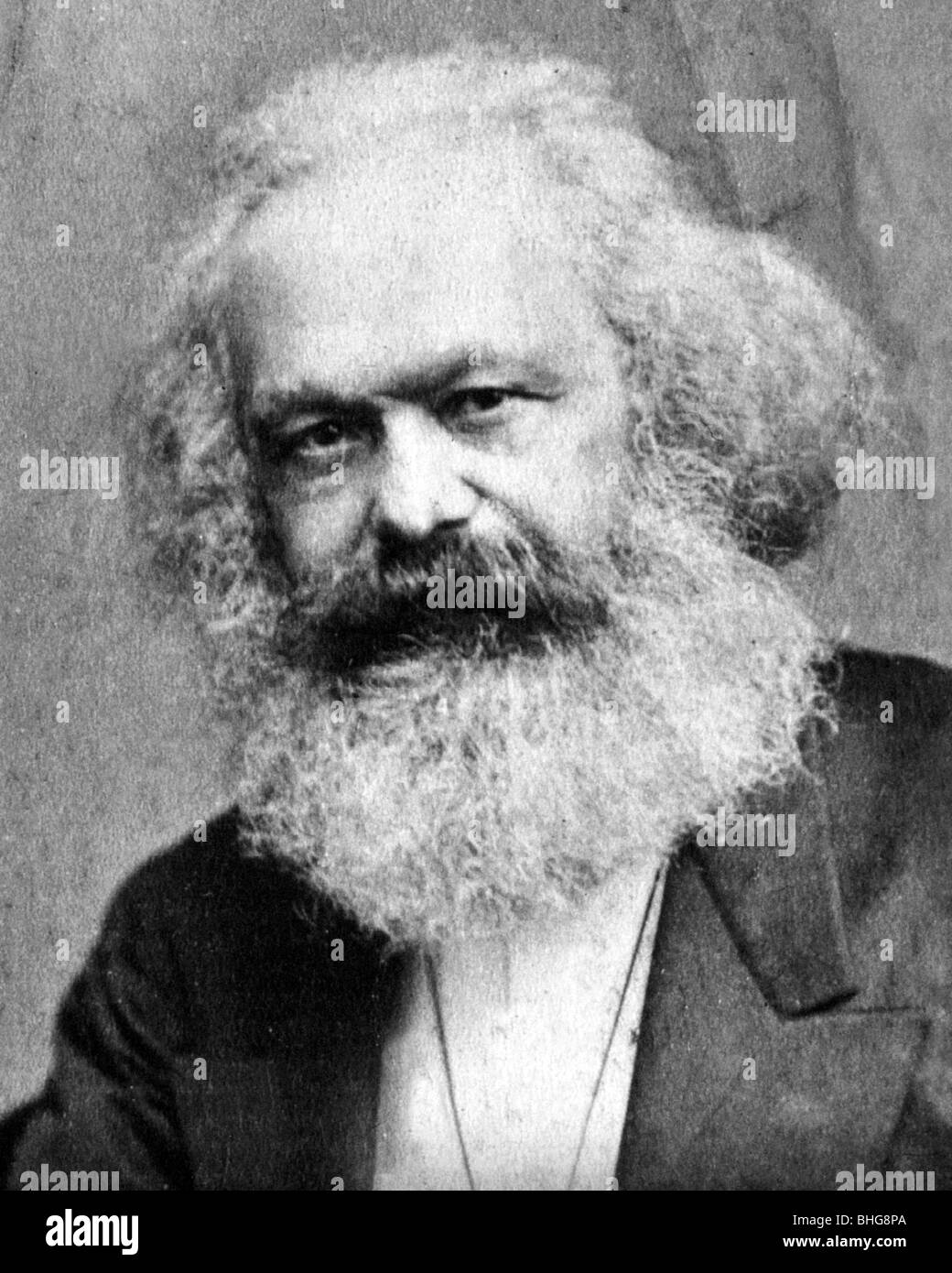 KARL MARX deutsche politische und ökonomische Theoretiker (1818-1883) Stockfoto