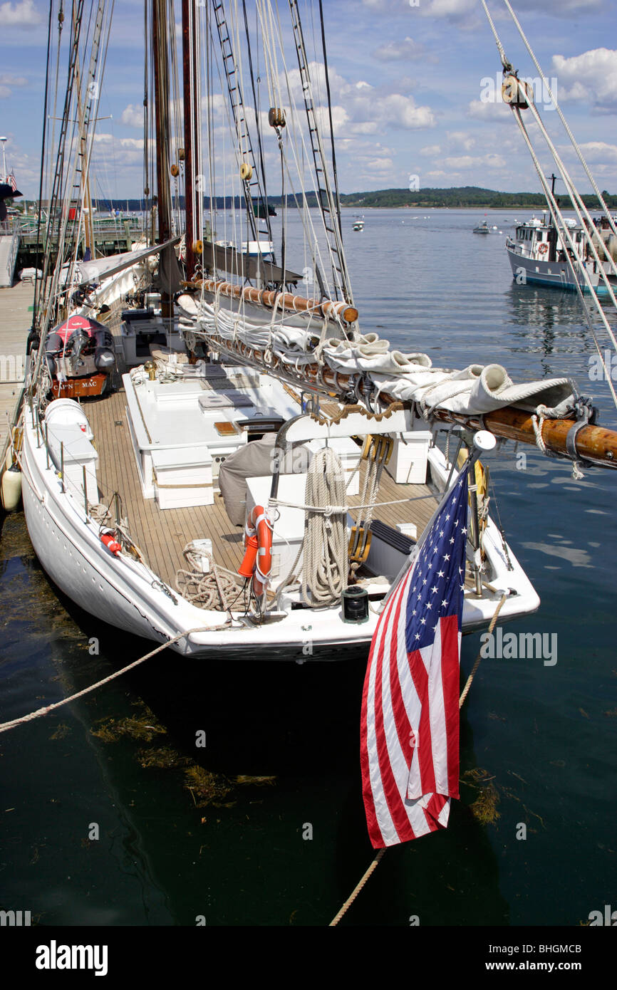 Schoner Bowdoin Castine Maine New England USA Stockfoto