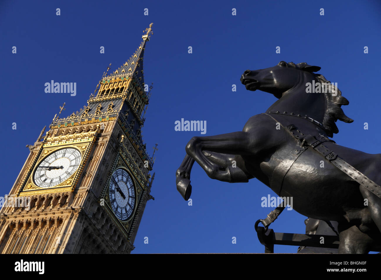 Statue von Boudicea, London Waterloo 7 Stockfoto