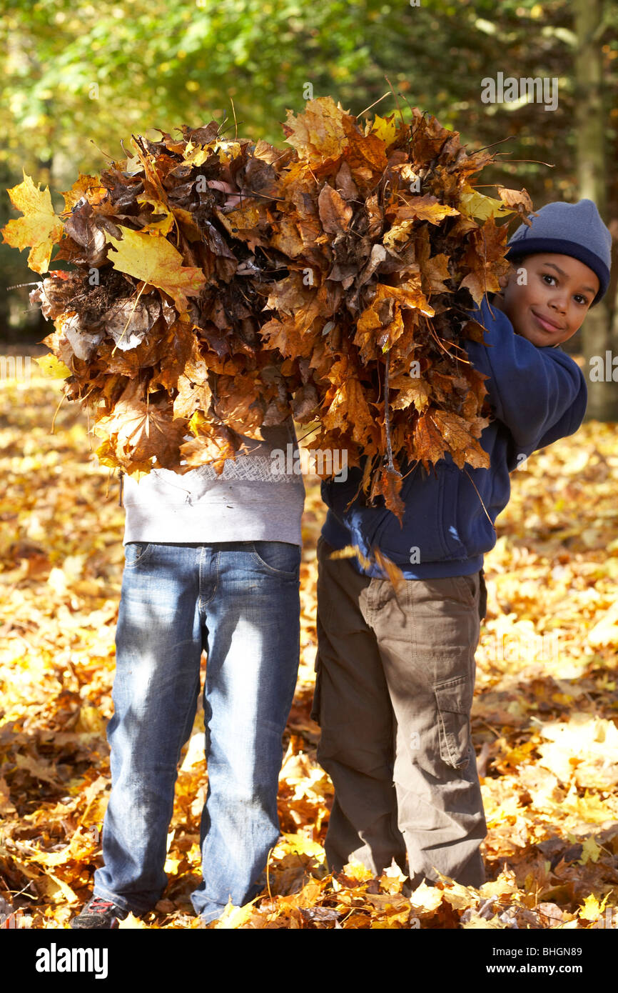 Herbst Spaß Stockfoto