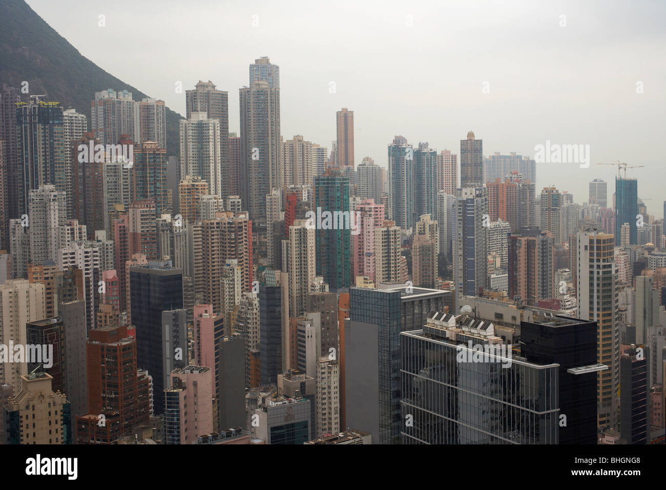Hochhäuser in Hong Kong Stockfoto