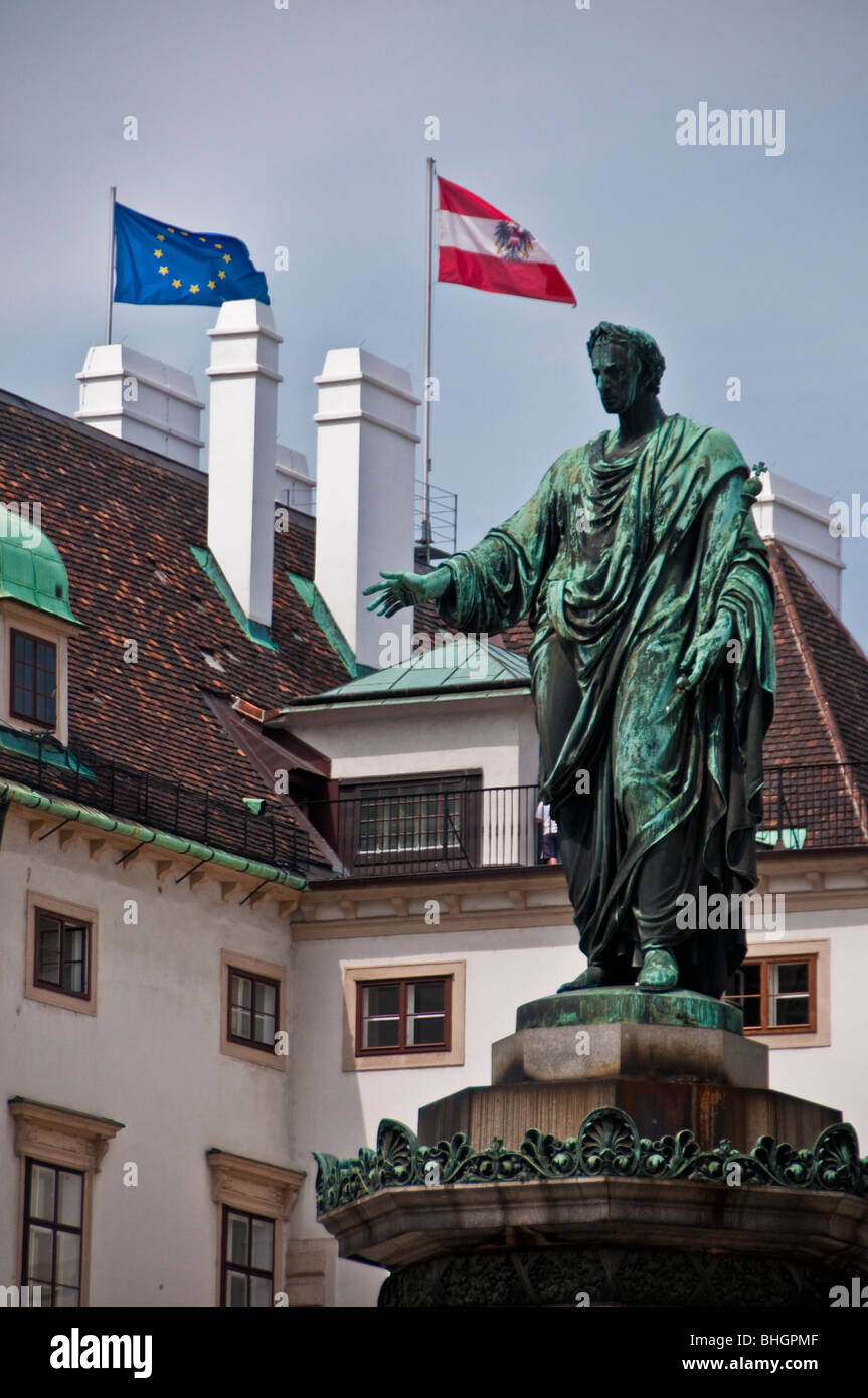 Statue von Kaiser Franz. Ich Hofburg Wien Stockfoto