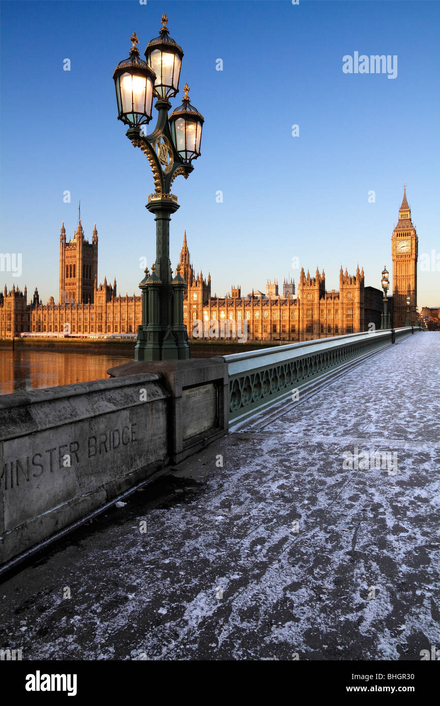 Westminster Bridge, London - Winter Sunrise 2 Stockfoto