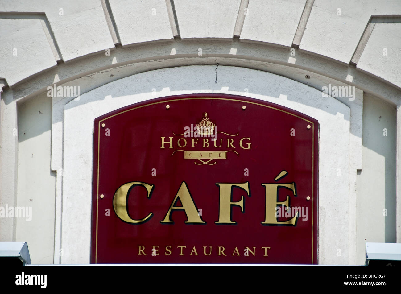 Hofburg-Café central Wien Stockfoto