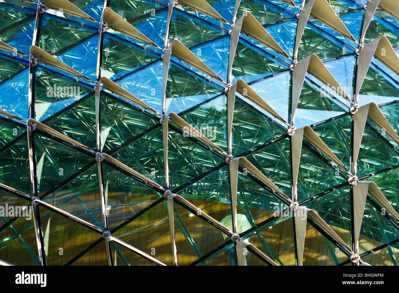 Nahaufnahme der Esplanade Theater - Singapur, Asien Stockfoto