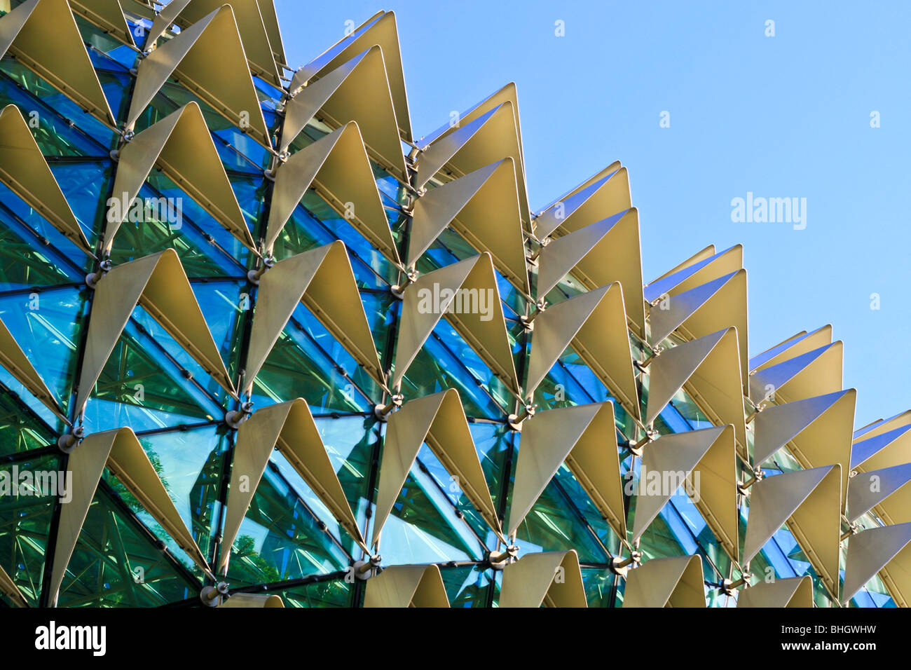 Nahaufnahme der Esplanade Theater - Singapur, Asien Stockfoto