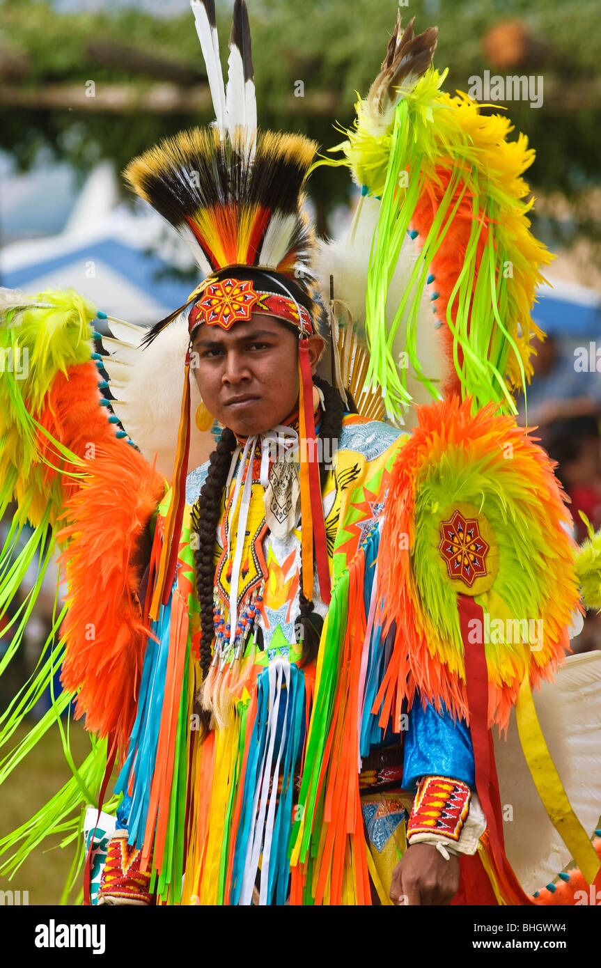 Indianische Pow wow, Taos Pueblo, Taos, New Mexico. Stockfoto