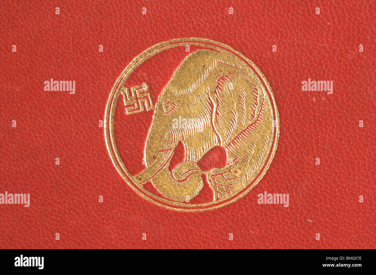 Nahaufnahme von eary rudyard kiplings jungle book cover zeigt