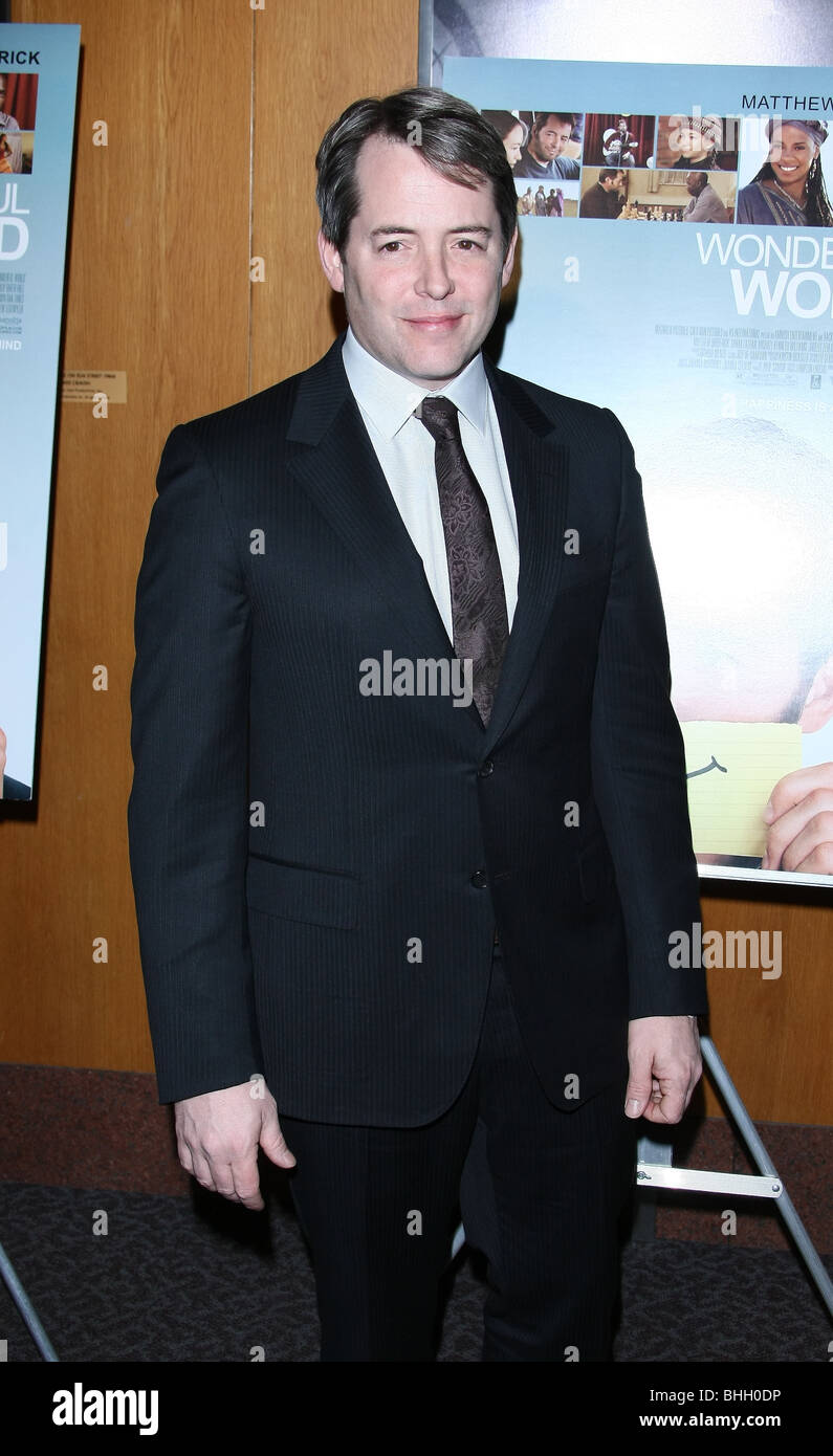 MATTHEW BRODERICK Wunderwelt LOS ANGELES PREMIERE HOLLYWOOD LOS ANGELES CA USA 7. Januar 2010 Stockfoto