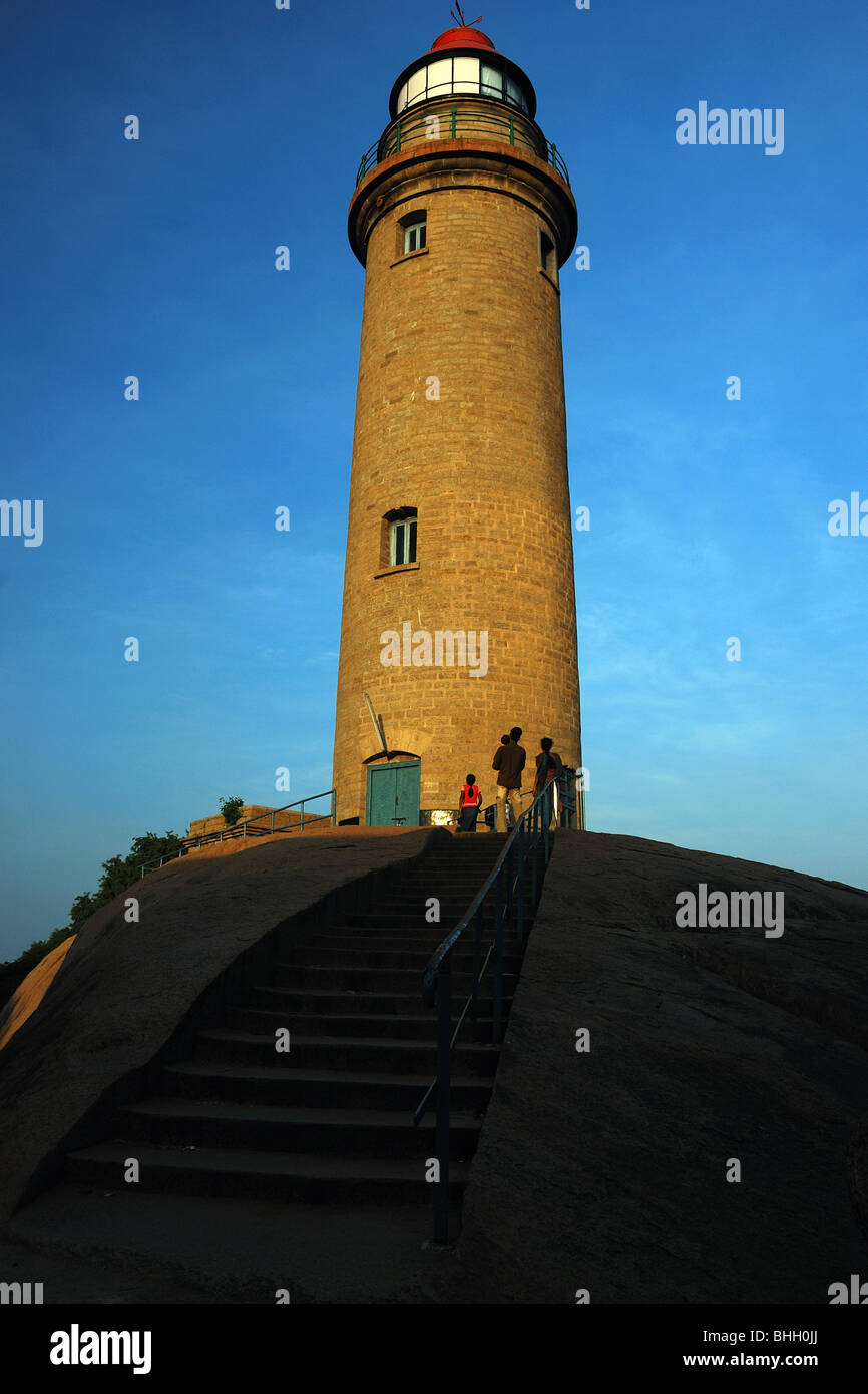 Leuchtturm-Mahabalipuram Stockfoto