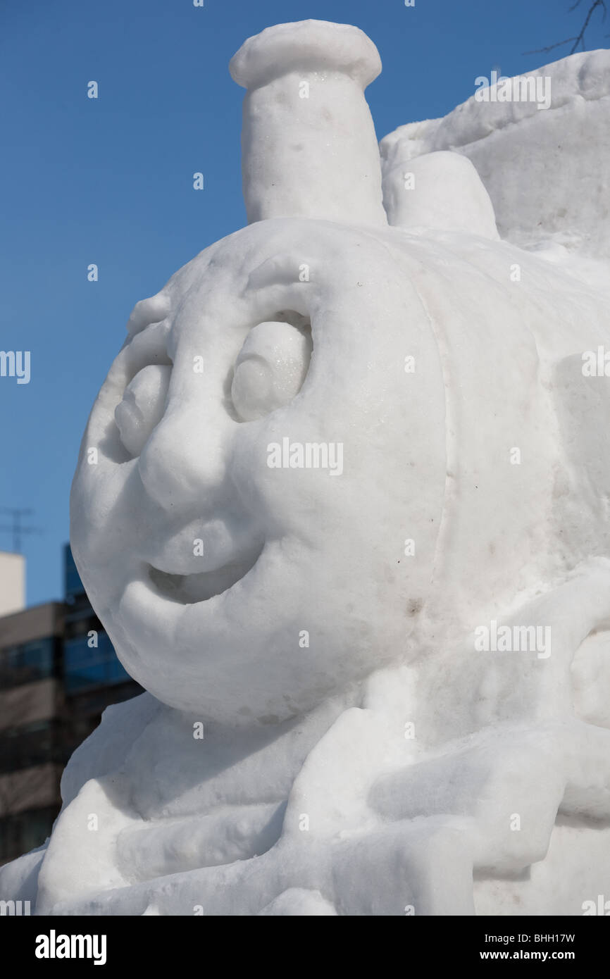 Odori-Website von der jährlichen Sapporo Snow Festival in Sapporo, Japan, 2. Februar 2010. Stockfoto