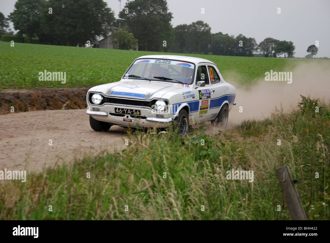 Ford Escort RS2000 Mk 1 BDA 2009 Rallye niederländische Paradigit-ELE Stockfoto