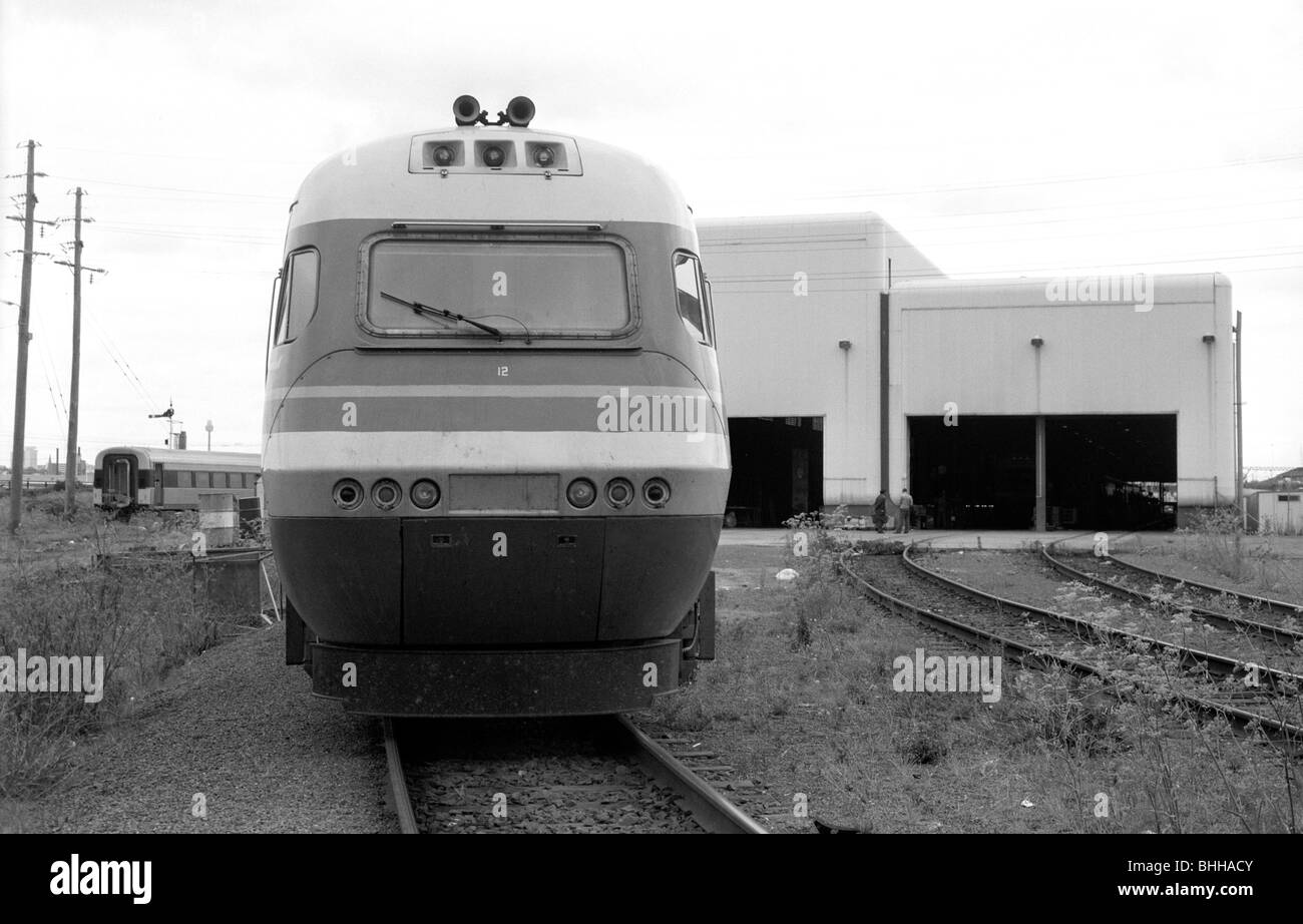 Intercity Zug der XPT Sydney XPT Depot 1988 Stockfoto