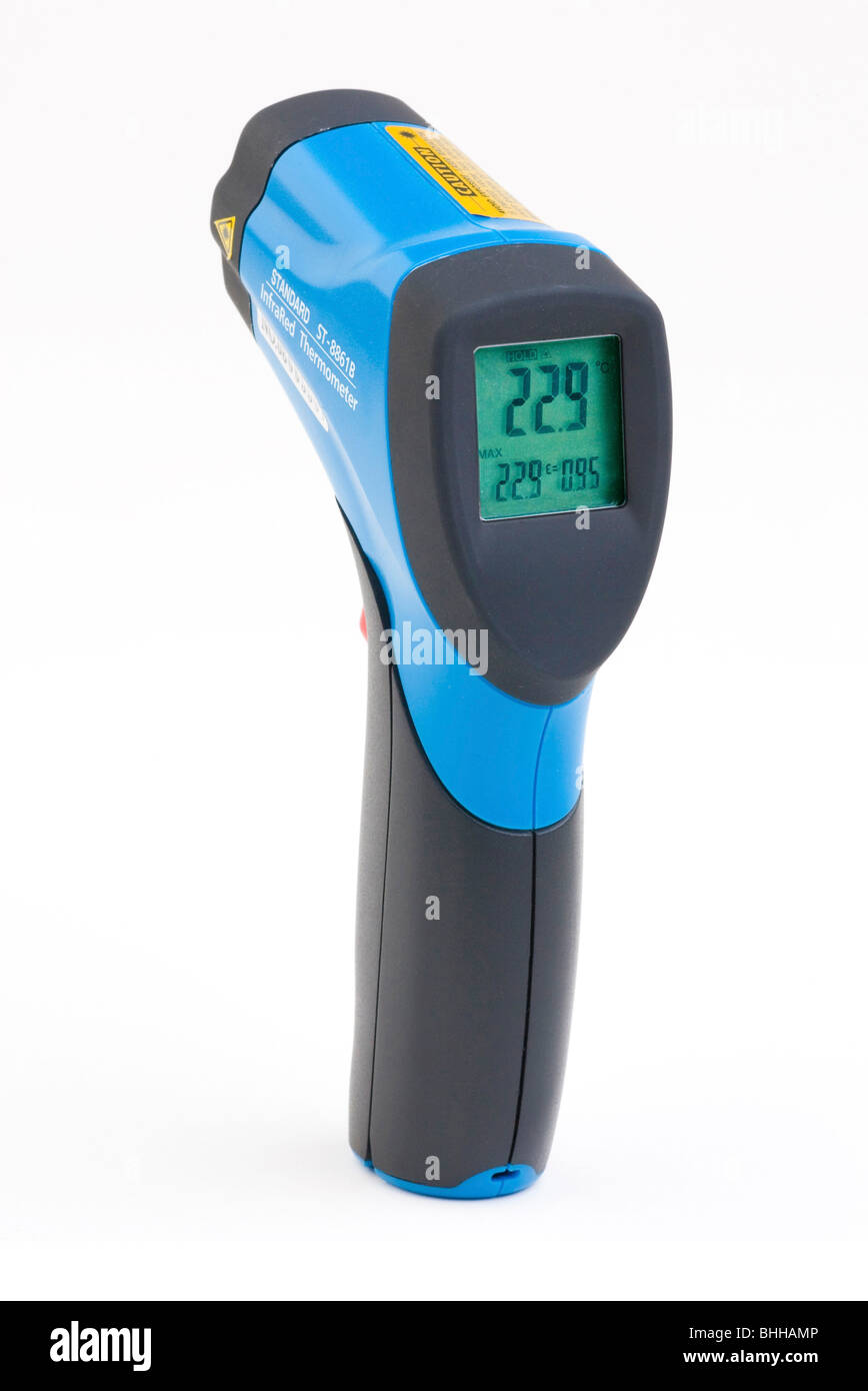 Handheld-Infrarot thermometer Stockfoto
