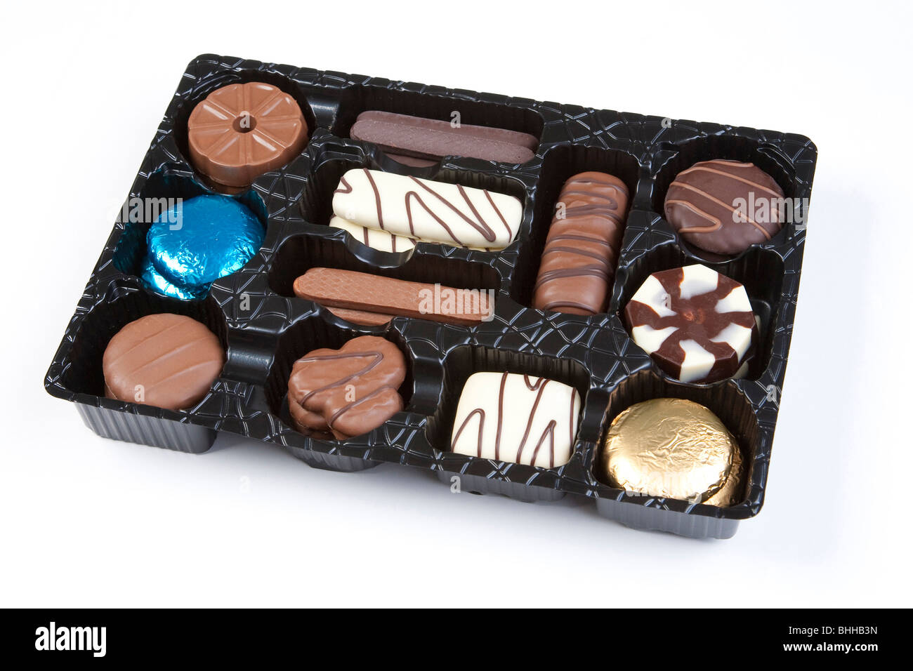 beschichtete Schokoladenkekse Stockfoto
