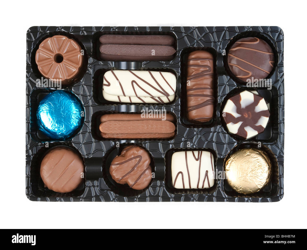 beschichtete Schokoladenkekse Stockfoto