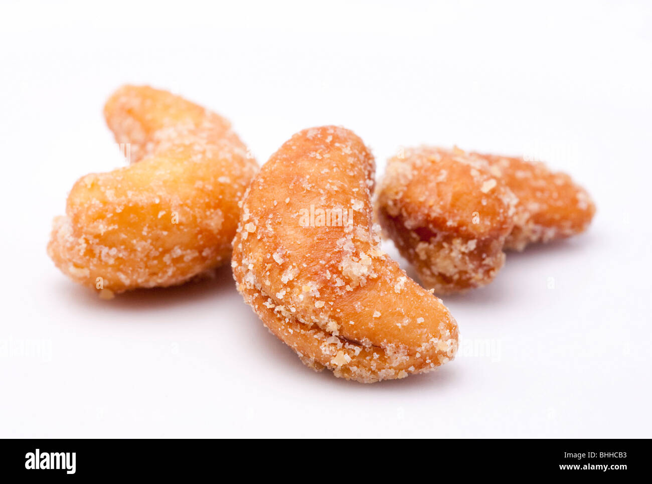 Honig gerösteten Cashew-Nüssen Stockfoto