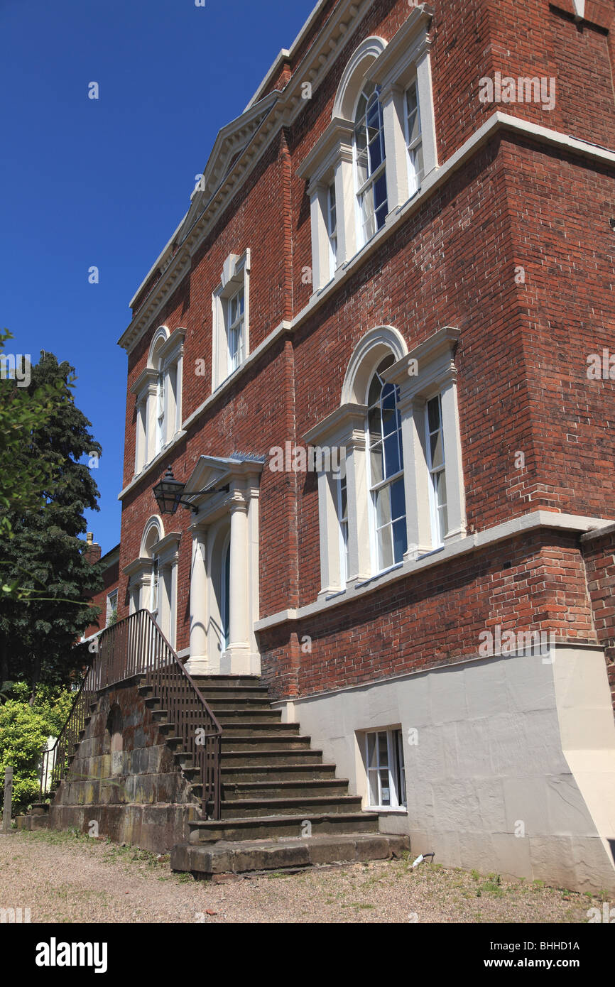 Das Haus von Erasmus Darwin, Großvater von Charles Darwin, Lichfield, Staffordshire Stockfoto