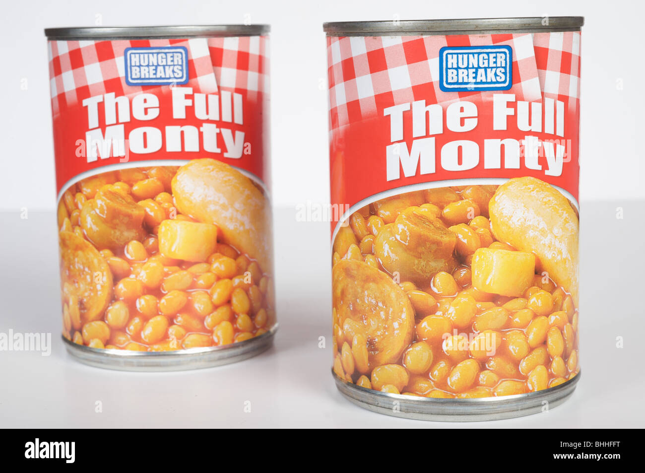 The Full Monty, englisches Frühstück in der Dose Stockfoto