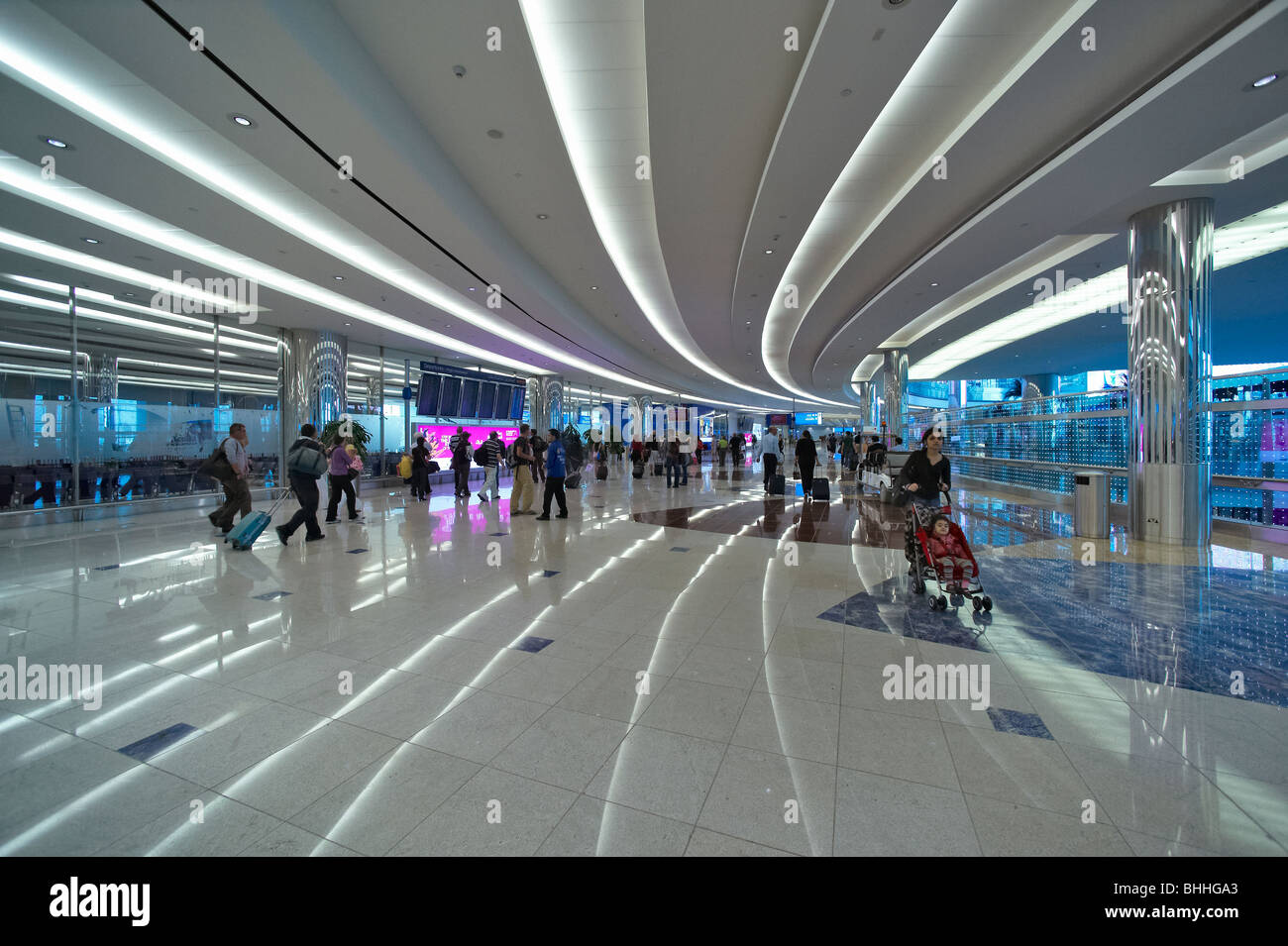 Dibai internationaler Flughafen Stockfoto